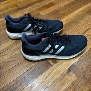 Blue and White adidas Athletic Sneakers